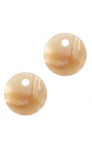 Resin pendant 12mm - Sand brown